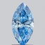 1.04 Ct. Fancy Vivid  Blue Marquise Lab Grown Diamond