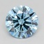 1.30 Ct. Fancy Vivid Blue Round Lab Grown Diamond
