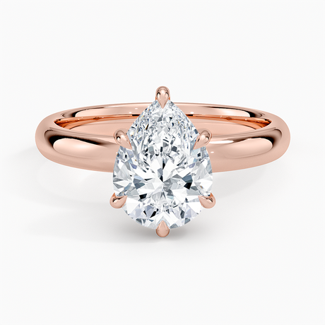 14K Rose Gold Audrey Perfect Fit 3mm Solitaire Ring