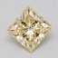 1.03 Ct. Light Brownish Yellow Princess Lab Grown Diamond