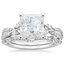 18KW Moissanite Luxe Willow Bridal Set (1/2 ct. tw.), smalltop view