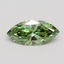 1.00 Ct. Fancy Vivid Green Marquise Lab Grown Diamond