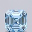 1.02 Ct. Fancy Vivid Blue Asscher Lab Grown Diamond