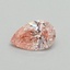 0.37 Ct. Fancy Vivid Pink Pear Lab Grown Diamond