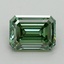 2.46 Ct. Fancy Vivid Green Emerald Lab Grown Diamond