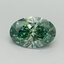 1.04 Ct. Fancy Vivid Pacific Green Oval Lab Grown Diamond
