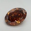 12.74 Ct. Fancy Vivid Orange Oval Lab Grown Diamond