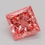 1.09 Ct. Fancy Vivid Pink Princess Lab Grown Diamond