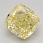 2.73 Ct. Fancy Intense Yellow Cushion Lab Grown Diamond
