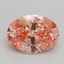 1.70 Ct. Fancy Vivid Pink Oval Lab Grown Diamond