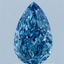 1.01 Ct. Fancy Vivid Blue Pear Lab Grown Diamond