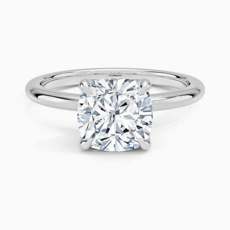 18K White Gold Elodie 1.8mm Solitaire Ring