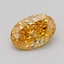 0.32 Ct. Fancy Intense Brownish Yellow Oval Lab Grown Diamond