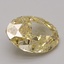 3.12 Ct. Fancy Vivid Yellow Oval Lab Grown Diamond