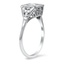 The Nancey Ring, smalltop view on a hand