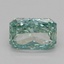 1.08 Ct. Fancy Vivid Green Radiant Lab Grown Diamond