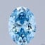 2.82 Ct. Fancy Vivid Blue Oval Lab Grown Diamond