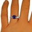 The Katen Ring, smalltop view on a hand