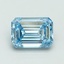 3.03 Ct. Fancy Intense Blue Emerald Lab Grown Diamond
