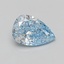 3.07 Ct. Fancy Vivid Blue Pear Lab Grown Diamond