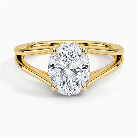 Tressa Split Shank Solitaire Engagement Ring