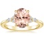 18K Yellow Gold Nadia Diamond Ring, smalltop view
