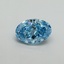 1.51 Ct. Fancy Vivid Blue Oval Lab Grown Diamond