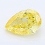 1.0 Ct. Fancy Vivid Yellow Pear Lab Grown Diamond