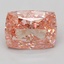 9.09 Ct. Fancy Vivid Pink Cushion Lab Grown Diamond
