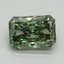 3.04 Ct. Fancy Vivid Pacific Green Radiant Lab Grown Diamond