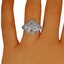 The Rochelle Ring, smalltop view on a hand