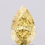 1.71 Ct. Fancy Vivid Yellow Pear Lab Grown Diamond