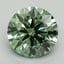 3.0 Ct. Fancy Vivid Pacific Green Round Lab Grown Diamond