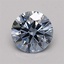 0.72 Ct. Fancy Vivid Blue Round Lab Grown Diamond