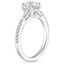 18K White Gold Luxe Tapered Baguette Three Stone Diamond Ring (1/4 ct. tw.), smallside view