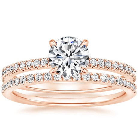 14K Rose Gold Viviana Diamond Bridal Set (2/5 ct. tw.)