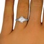 The Harmon Ring, smalltop view on a hand