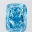 9.01 Ct. Fancy Vivid  Blue Cushion Lab Grown Diamond