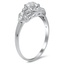 The Torie Ring, smalltop view on a hand