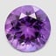 9.0mm Unheated Purple  Round   Amethyst