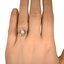 The Mahola Ring, smallzoomed in top view on a hand