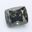 2.03 Ct. Fancy Gray Green Cushion Lab Grown Diamond