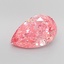 7.01 Ct. Fancy Vivid Pink Pear Lab Grown Diamond