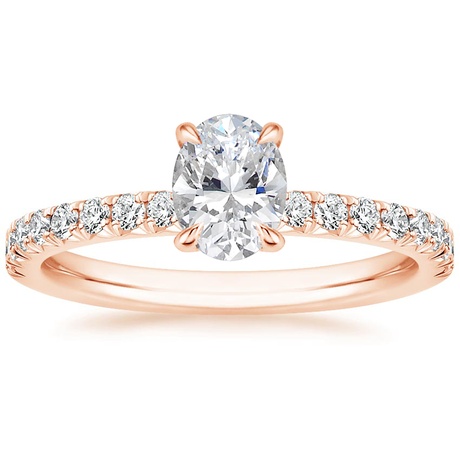 14K Rose Gold Amelie Diamond Bridal Set