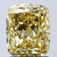 2.03 Ct. Fancy Vivid Yellow Cushion Lab Grown Diamond