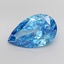 10.05 Ct. Fancy Vivid Blue Pear Lab Grown Diamond