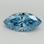 2.04 Ct. Fancy Vivid Blue Marquise Lab Grown Diamond