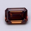 2.5 Ct. Fancy Vivid Orange Emerald Lab Grown Diamond