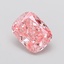 1.88 Ct. Fancy Vivid  Pink Cushion Lab Grown Diamond