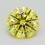 1.03 Ct. Fancy Vivid Yellow Round Lab Grown Diamond